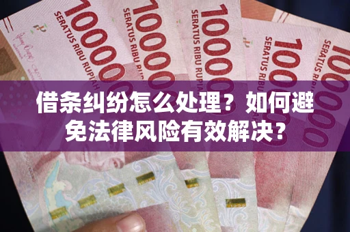 济南借条纠纷怎么处理？如何避免法律风险有效解决？