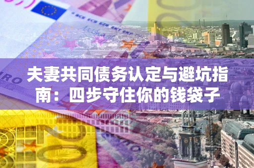 济南夫妻共同债务认定与避坑指南：四步守住你的钱袋子